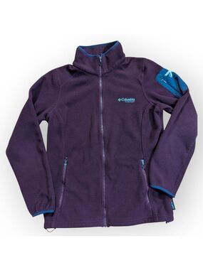 Columbia Titanium Fleece Jacket Wine Full Zip Medium